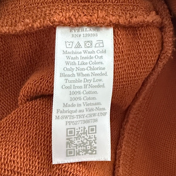 Everlane Uniform Crewneck Sweatshirt Size Small 100% Cotton. - Picture 4 of 4
